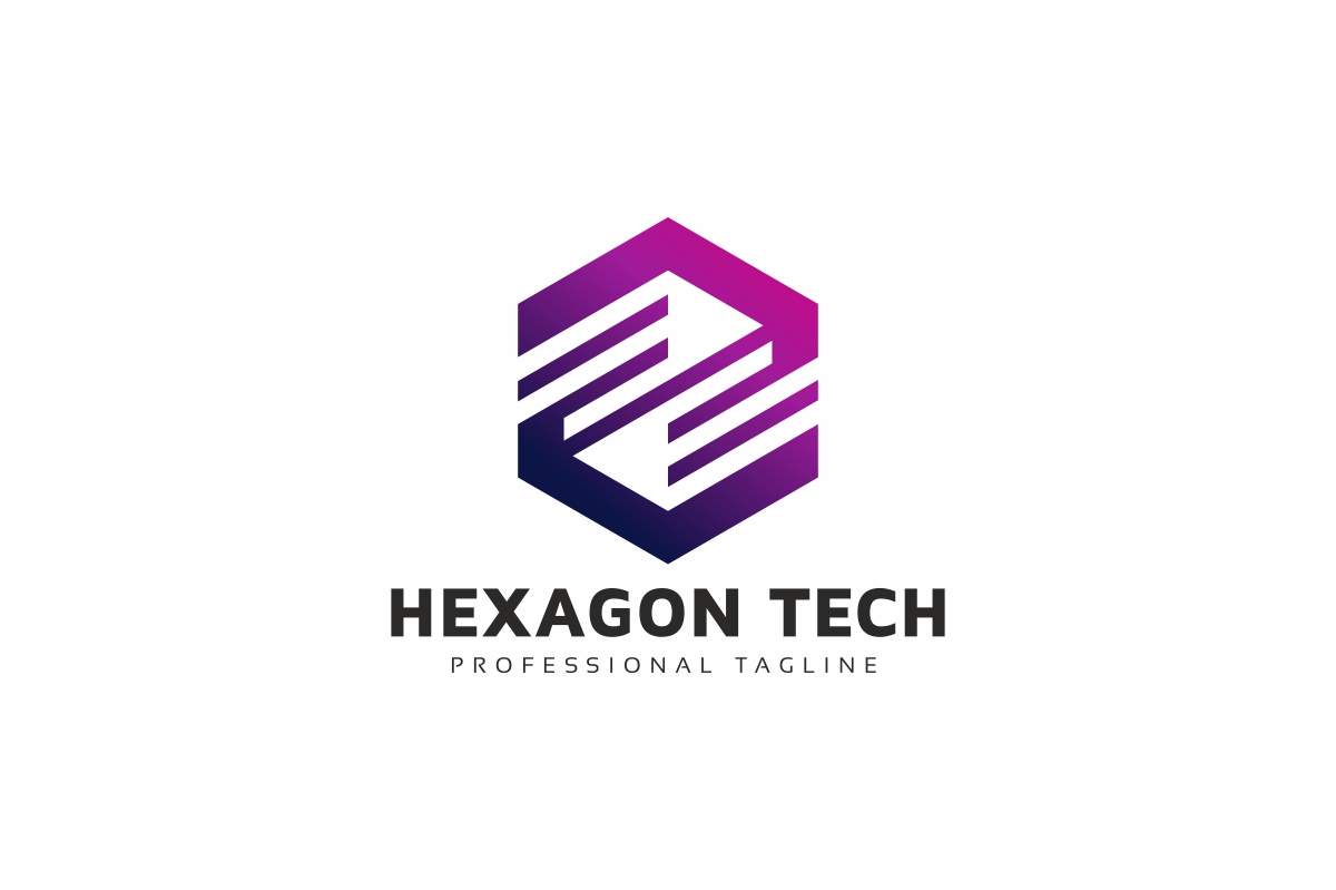 Hexagon Technology Box Logo Template