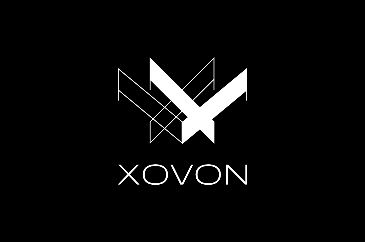 Letter XV Logo - Bold Line