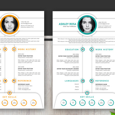 Cv White Resume Templates 183704