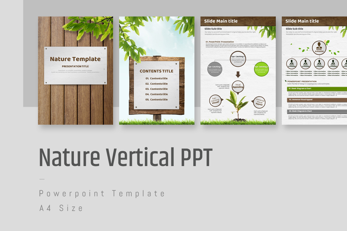 Nature Vertical PowerPoint Template
