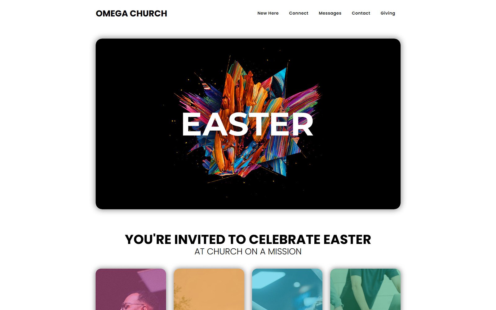 Omega - Church  Website Template