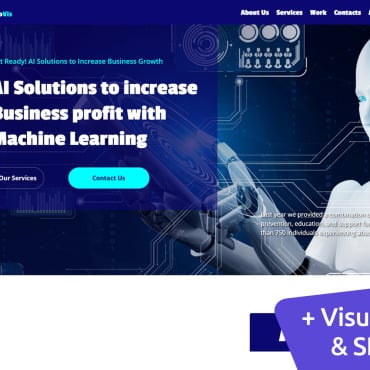Artificial Intelligence Landing Page Templates 183738