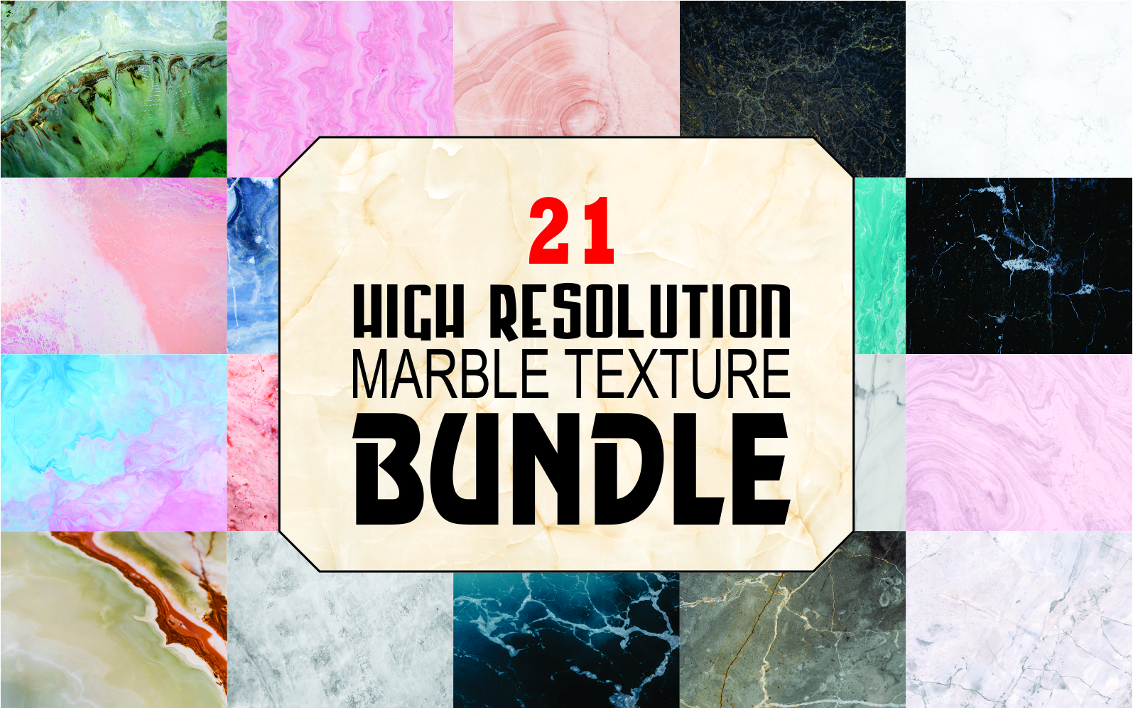 Bundle of 21 Marble Texture and Background High Resolution Background