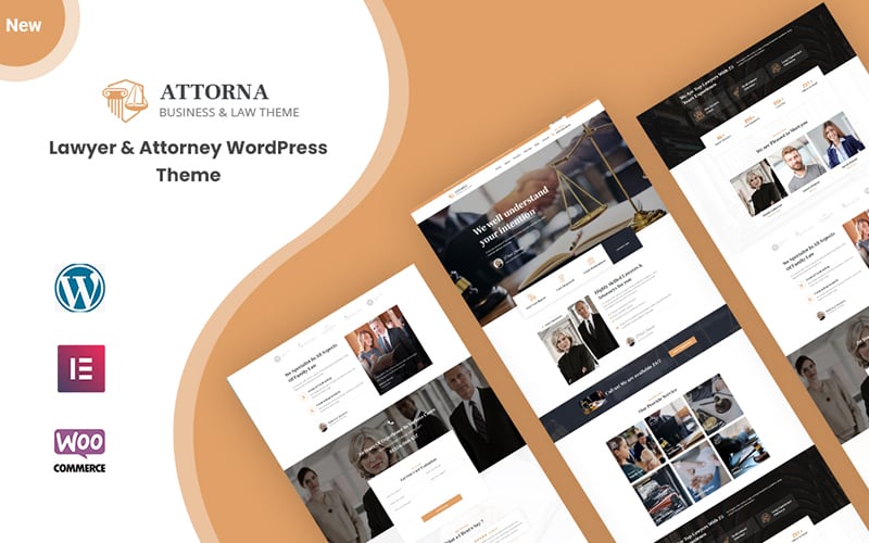 Attorna - Law, Lawyer, and Attorney WordPress Theme