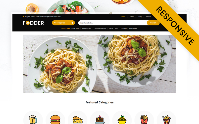 Fodder - Food and Restaurant Store WooCommerce Theme
