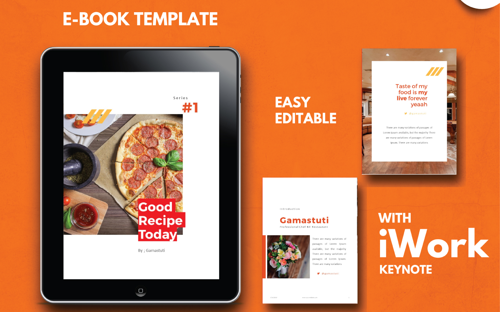 Recipe eBook Editable Using Keynote Template Presentation