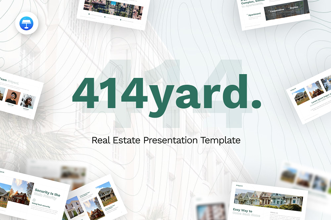 414 Yard Real Estate Modern Keynote Template