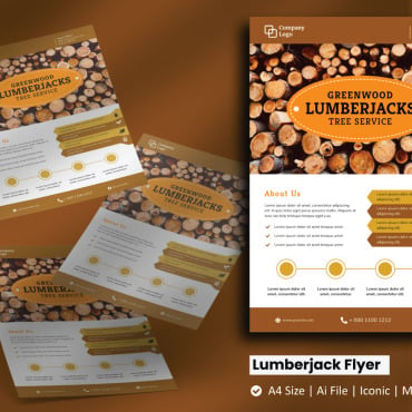 Template Flyer Corporate Identity 184004