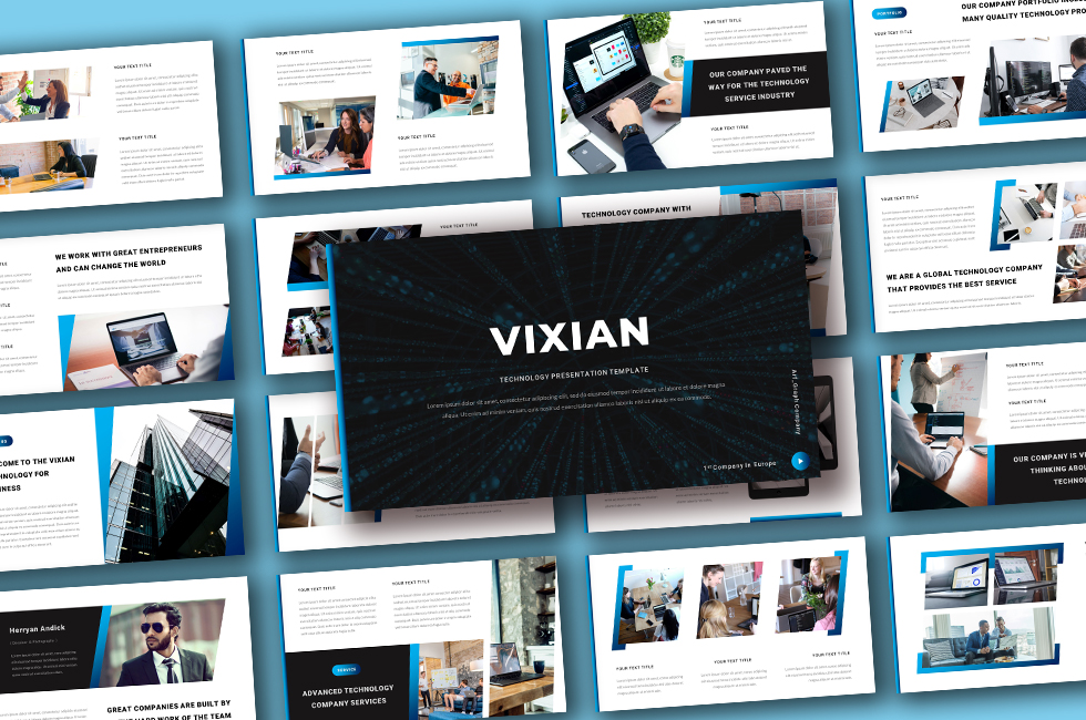 Vixian - Business Technology Google Slide Template