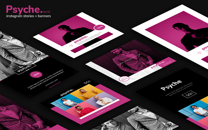 Psyche Vol. 2 - PSD Banner Template for Social Media