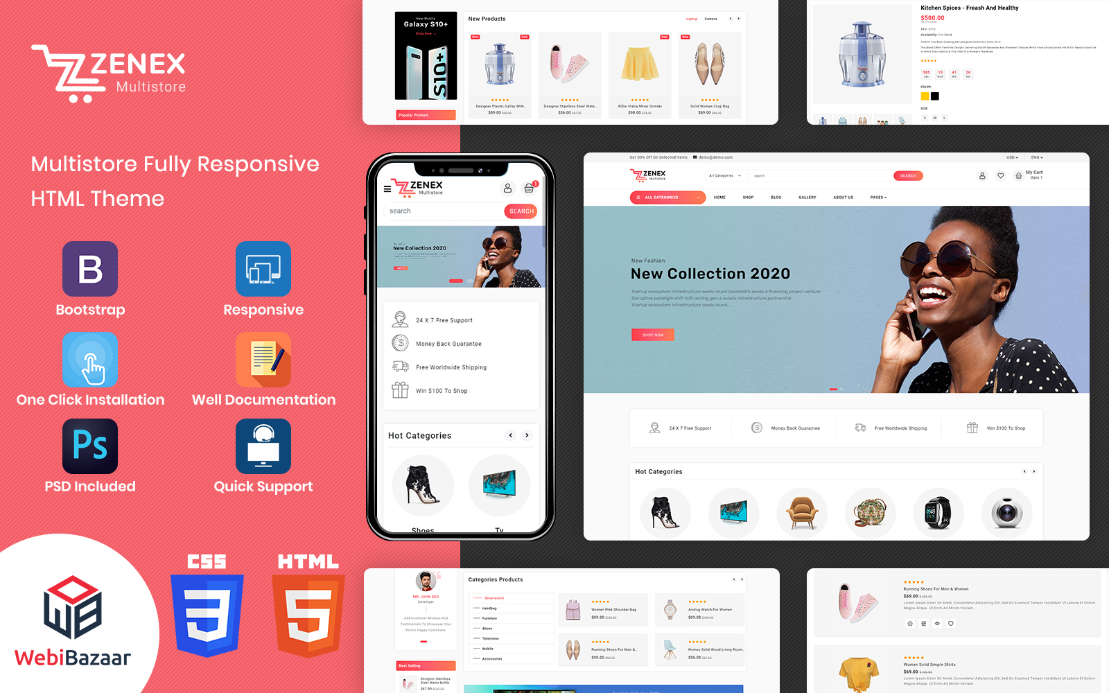 Zenex -  HTML5 eCommerce Website Template