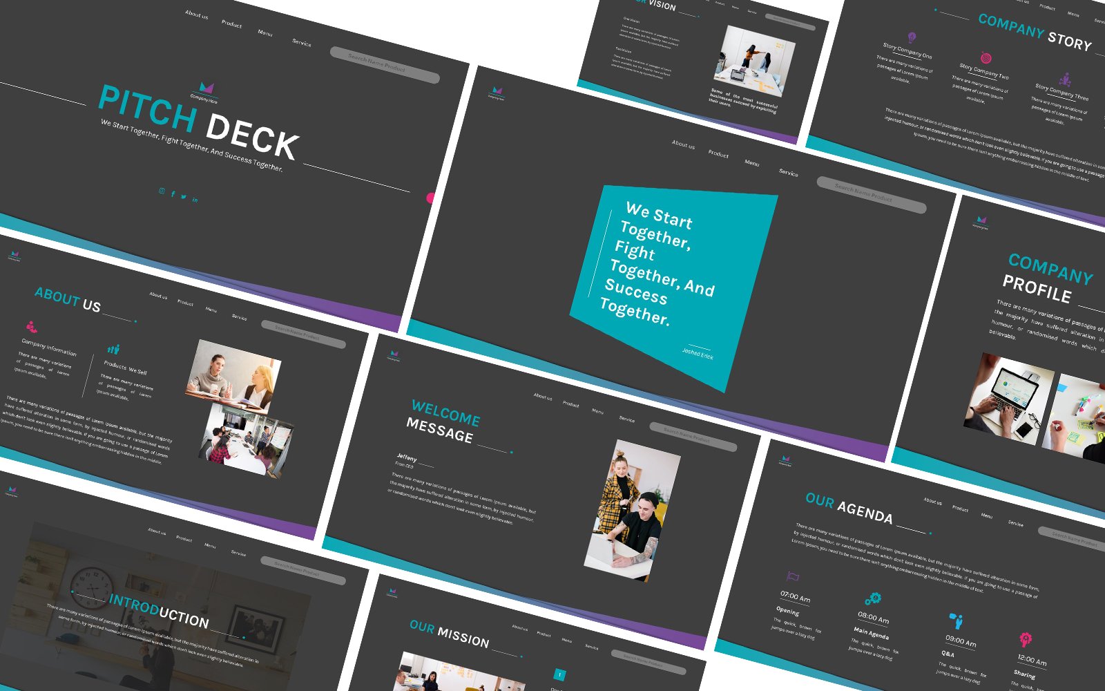 Pitch Deck Business Powerpoint Template