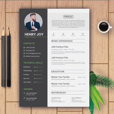 Clean Cmyk Resume Templates 184197