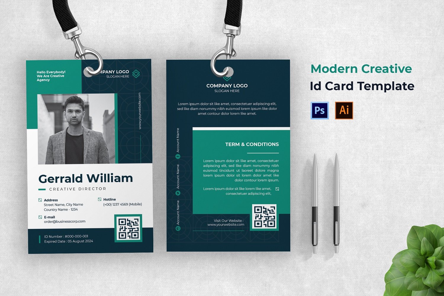 Modern Creative Id Card Template