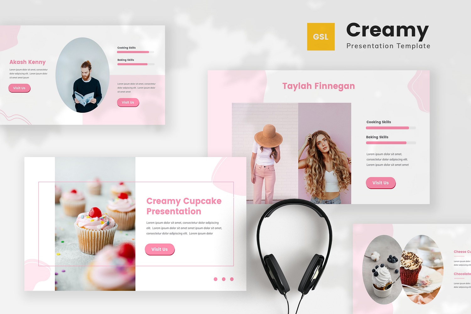 Creamy - Cupcake Google Slides Template