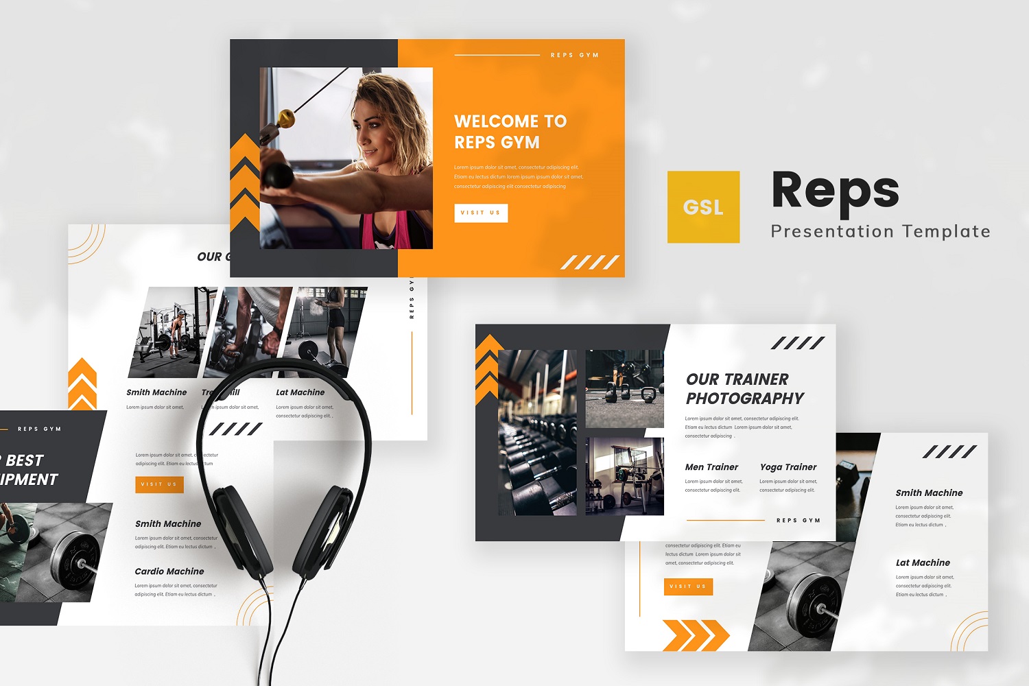 Reps - Gym Google Slides Template