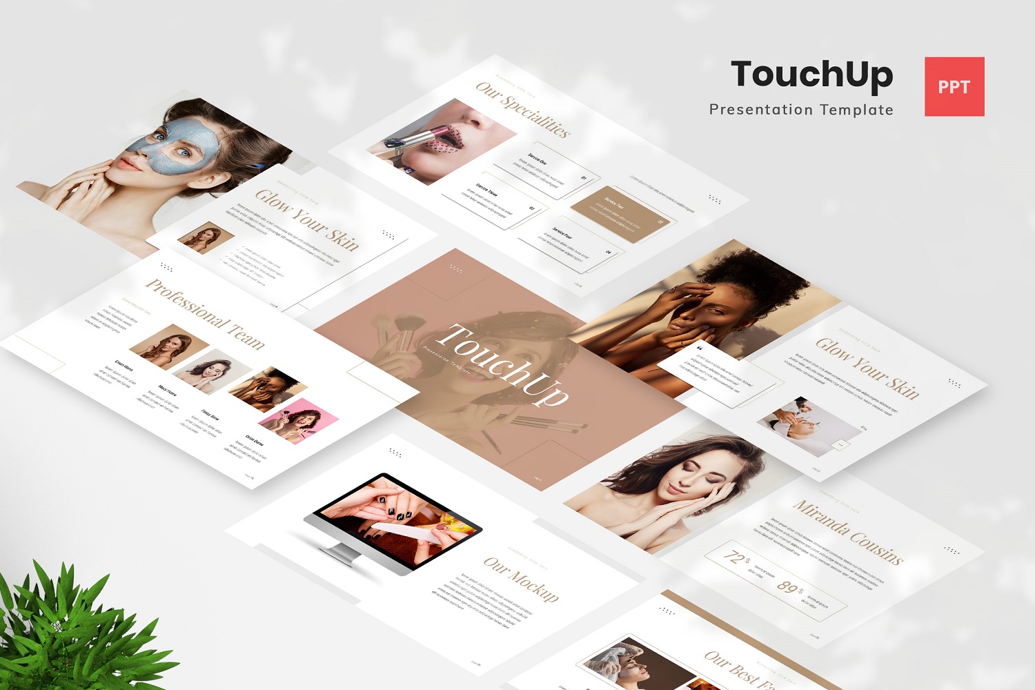 TouchUp - Beauty Care PowerPoint Template