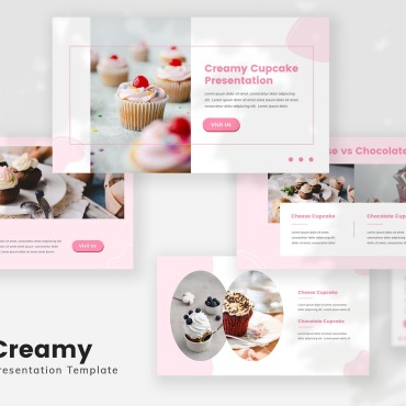 Cake Bakery PowerPoint Templates 184319