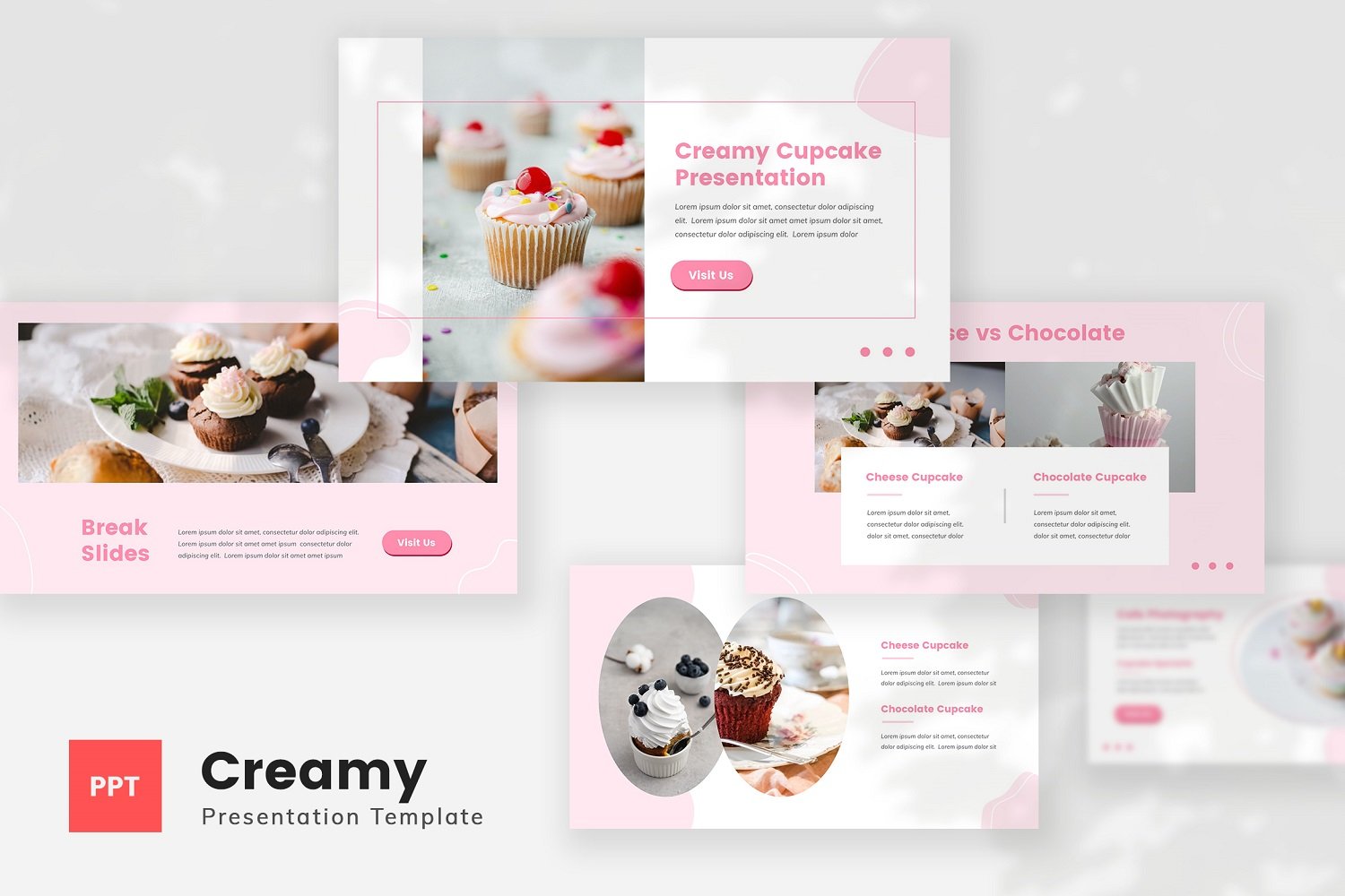 Creamy - Cupcake PowerPoint Template