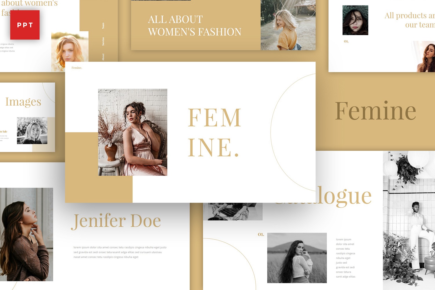 Femine - Chic Style PowerPoint Template