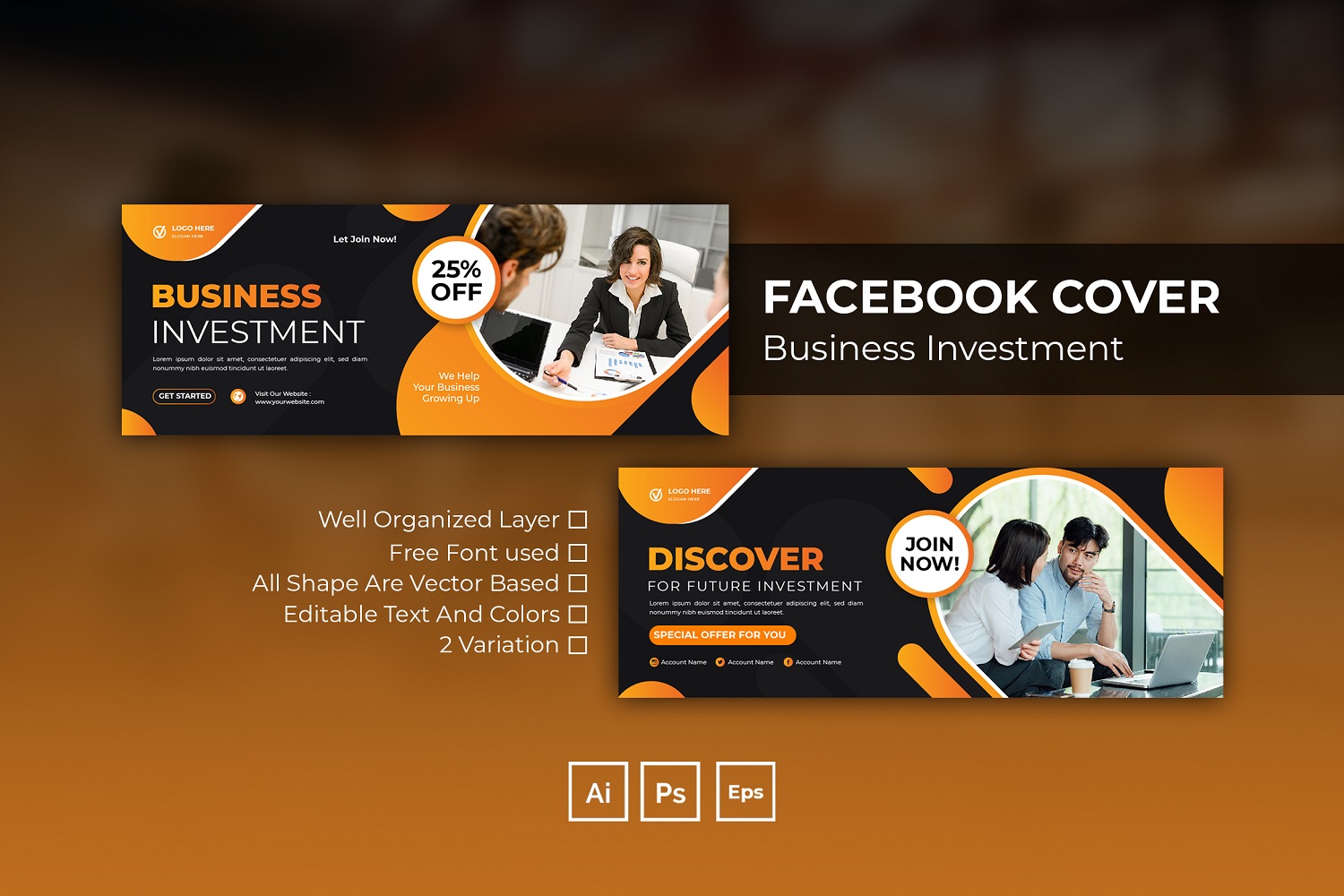 Business Investment Facebook Cover Social Media