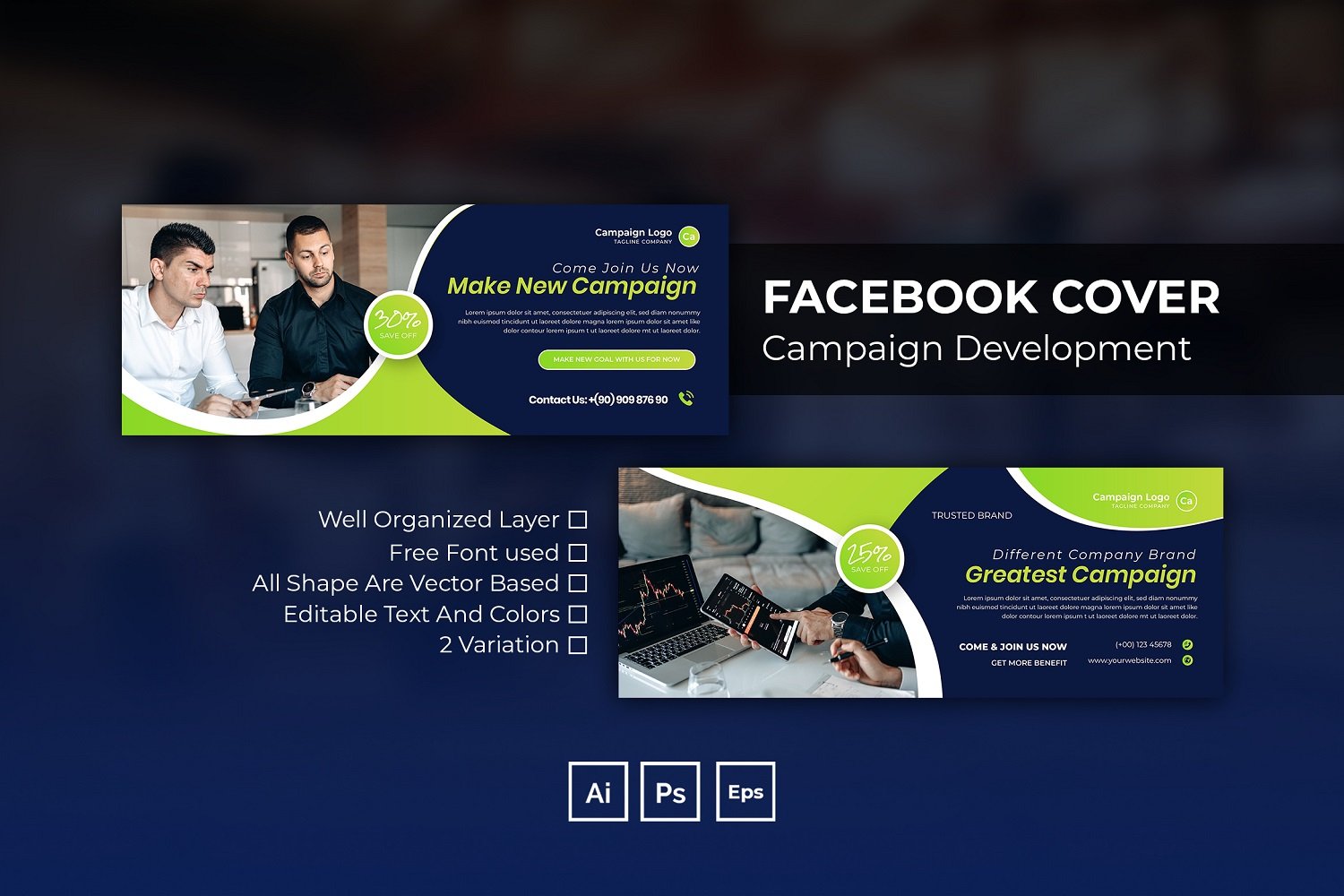 Campaign Development Facebook Cover Social Media