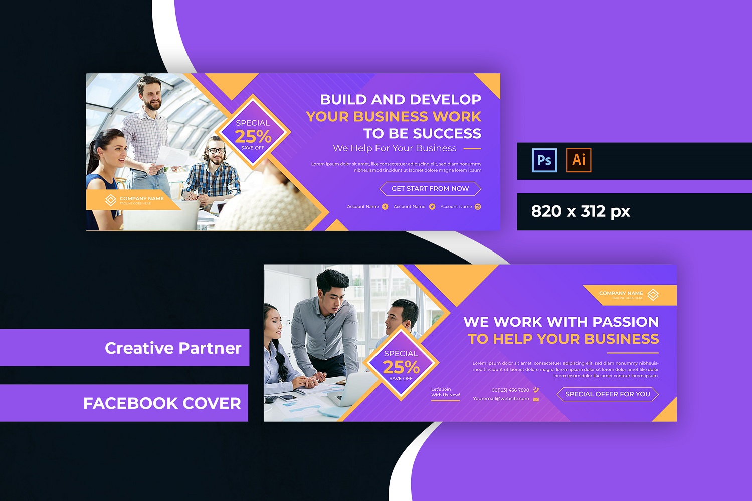 Creative Partner Facebook Cover  Social Media