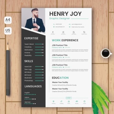 Cmyk Customizable Resume Templates 184399