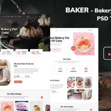 Bakery Website PSD Templates 184544