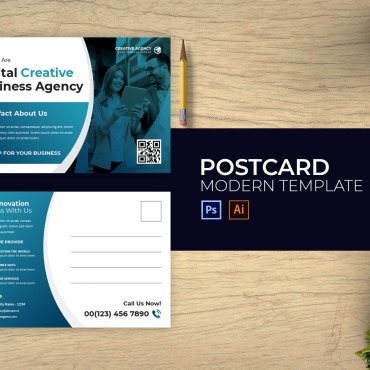 Creative Postcard Corporate Identity 184571