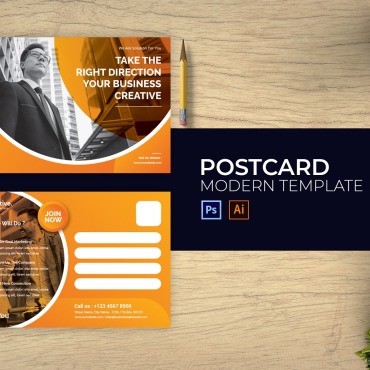 Creative Postcard Corporate Identity 184575