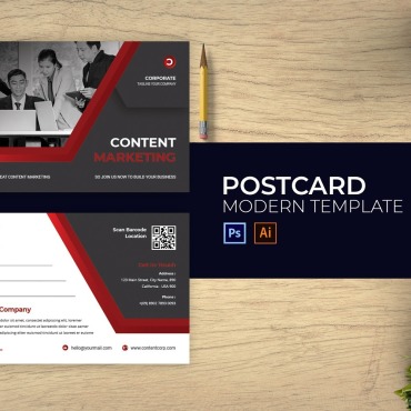 Creative Postcard Corporate Identity 184578