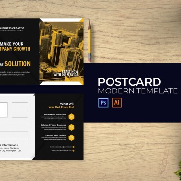 Creative Postcard Corporate Identity 184582