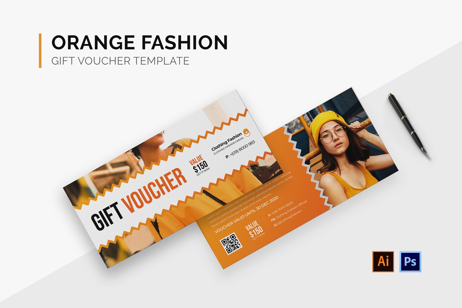 Orange Fashion Gift Voucher