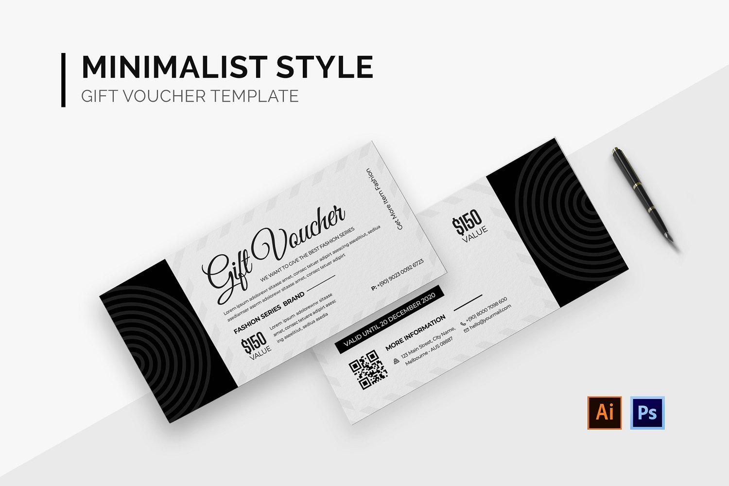 Minimalist Style Gift Voucher