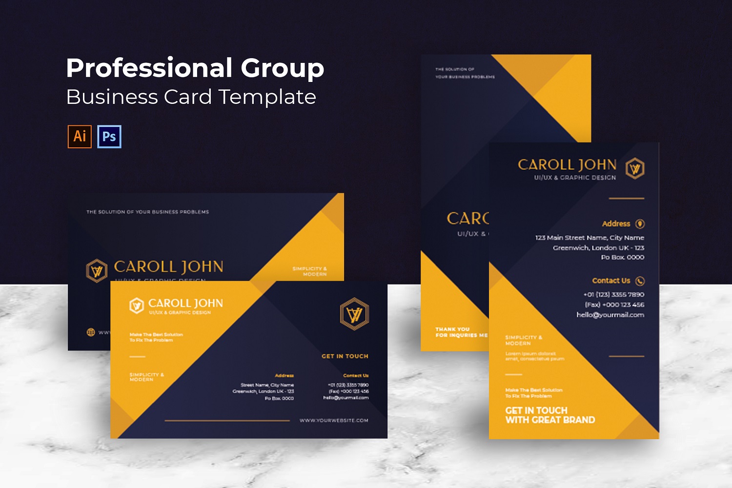 Professional Group Business Card