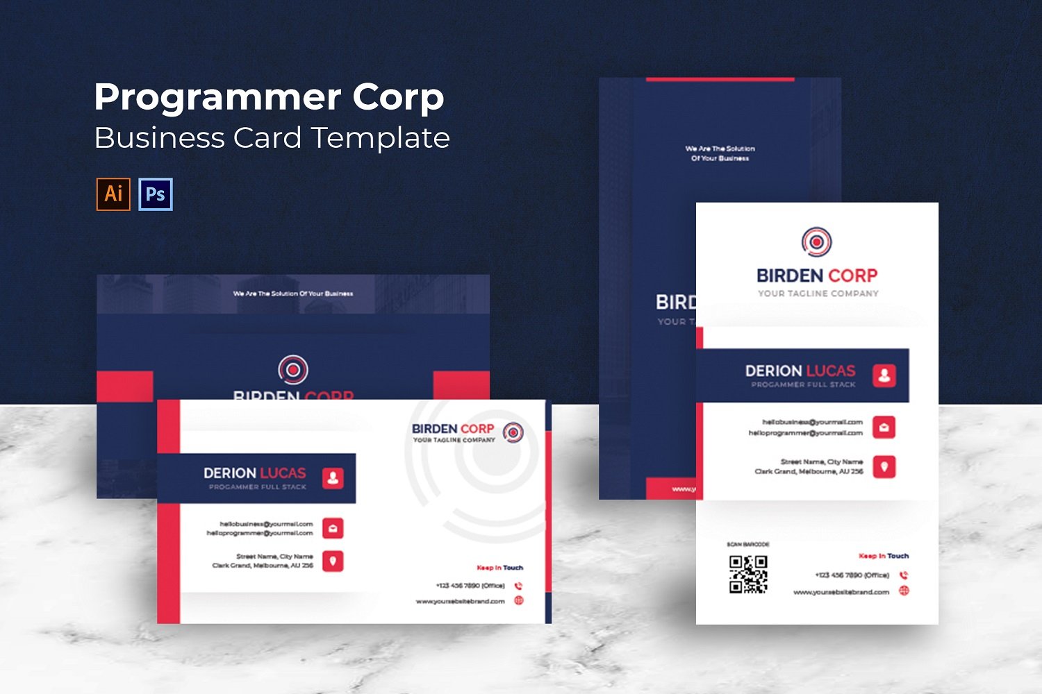 Programmer Corp Business Card