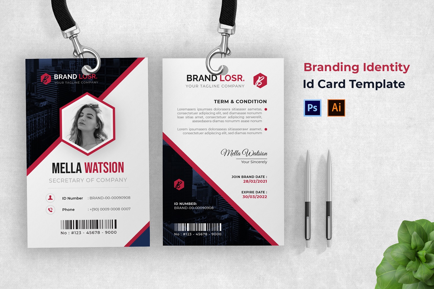 Branding Identity Id Card