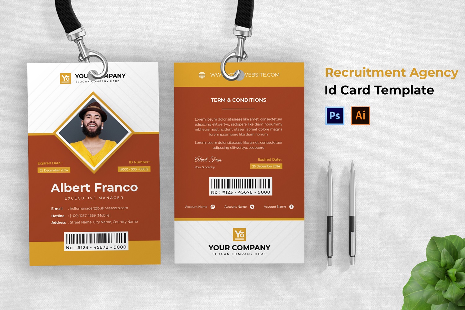 Recruitment Agency Id Card