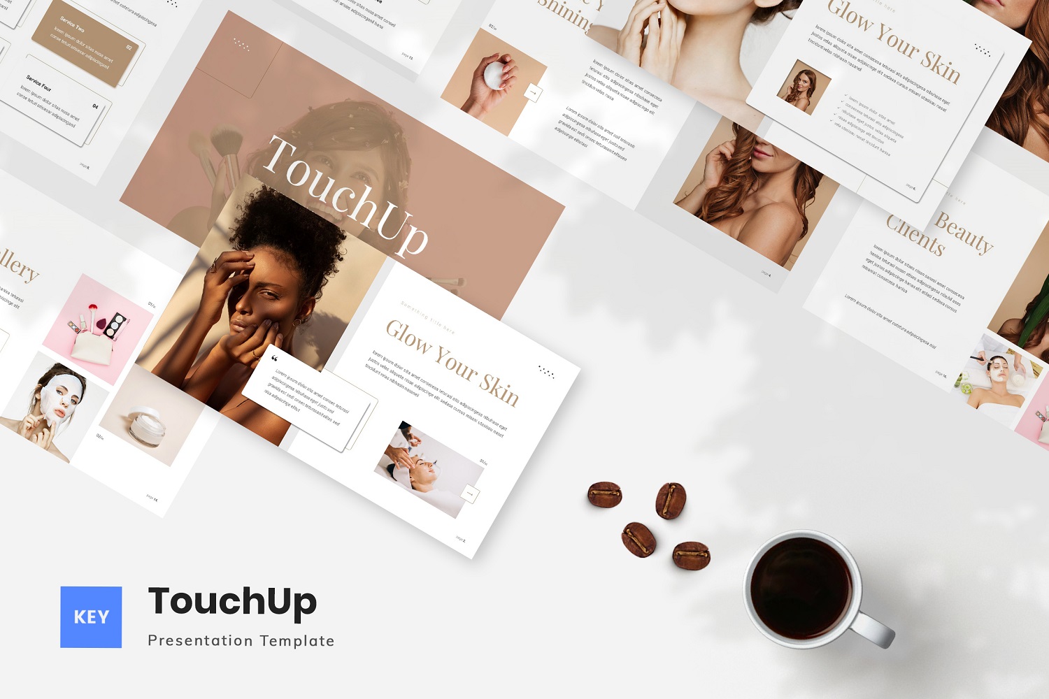 TouchUp - Beauty Care Keynote Template