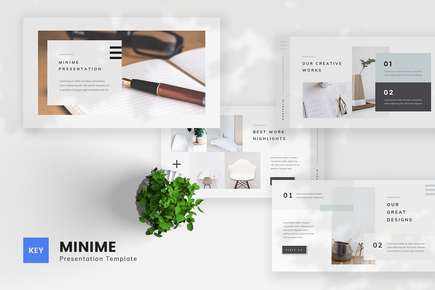 Minime - Minimal Keynote Template