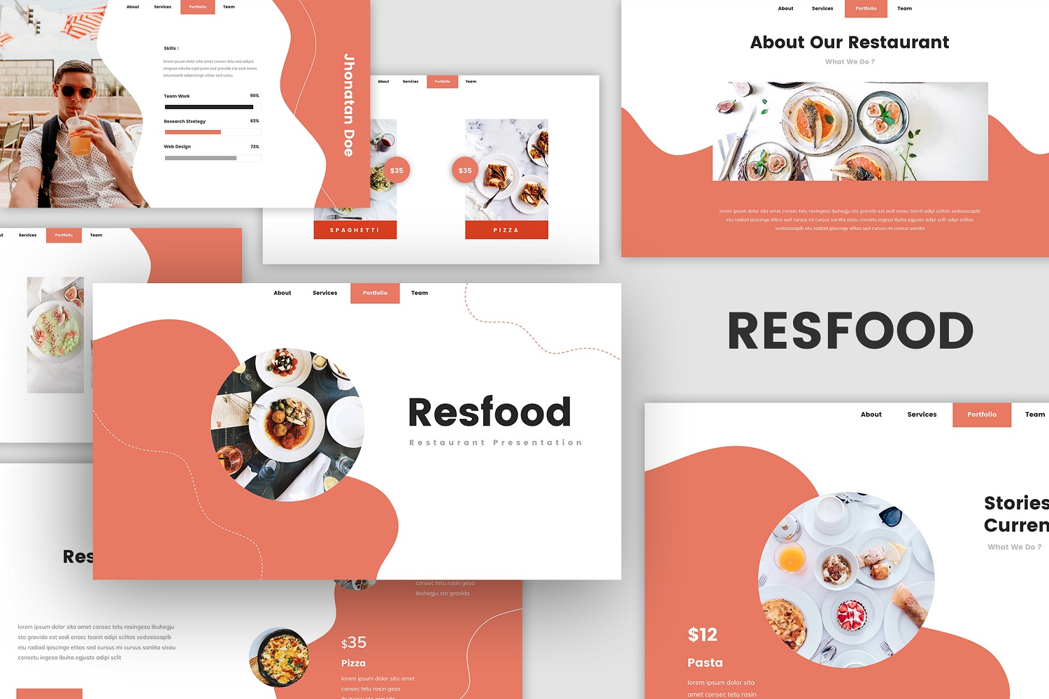 Resfood - Restaurant Keynote Template