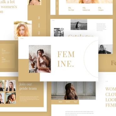 Fashion Model Keynote Templates 184714