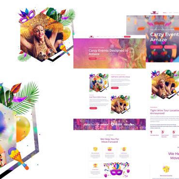 Conference Event Responsive Website Templates 184724