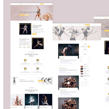 Dance Academy Responsive Website Templates 184725