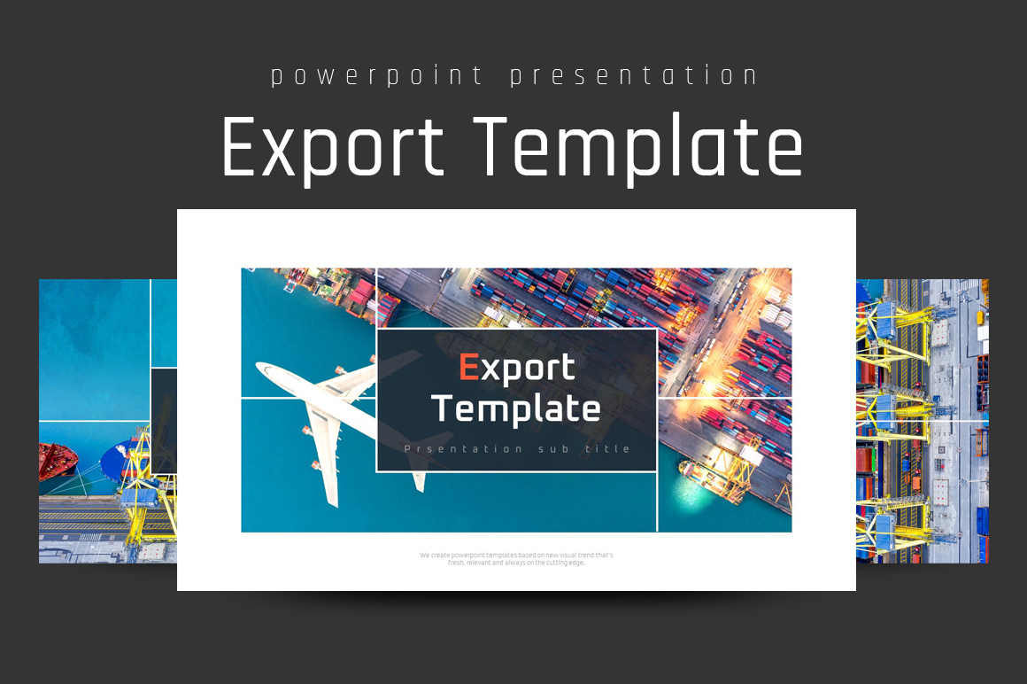 Export Presentation PowerPoint Template