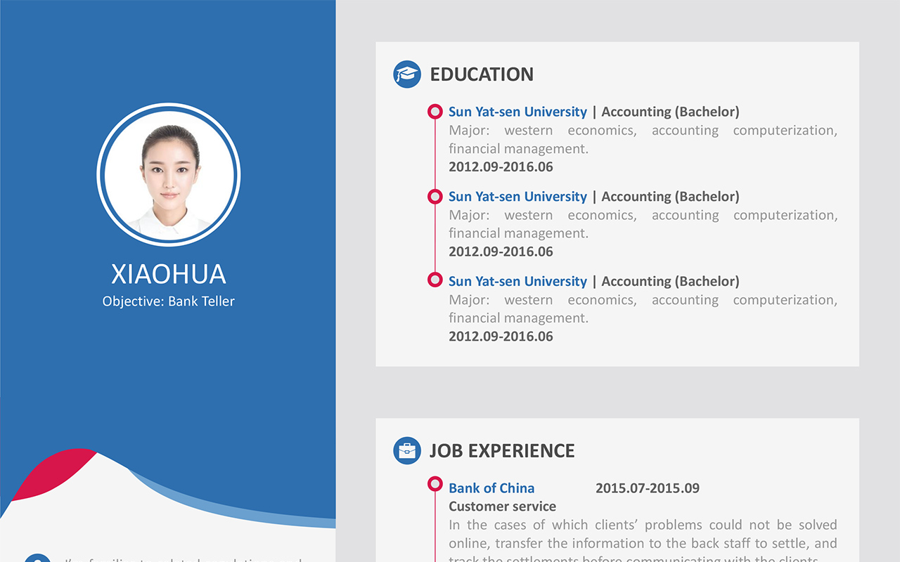 Resume Template For Personal Use - G