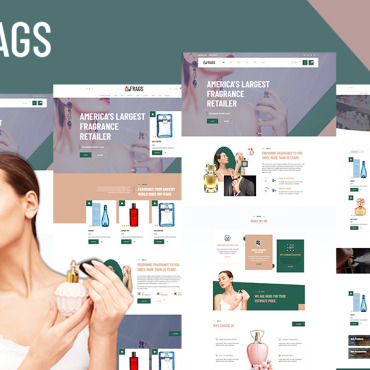 Beauty Products Website Templates 184878