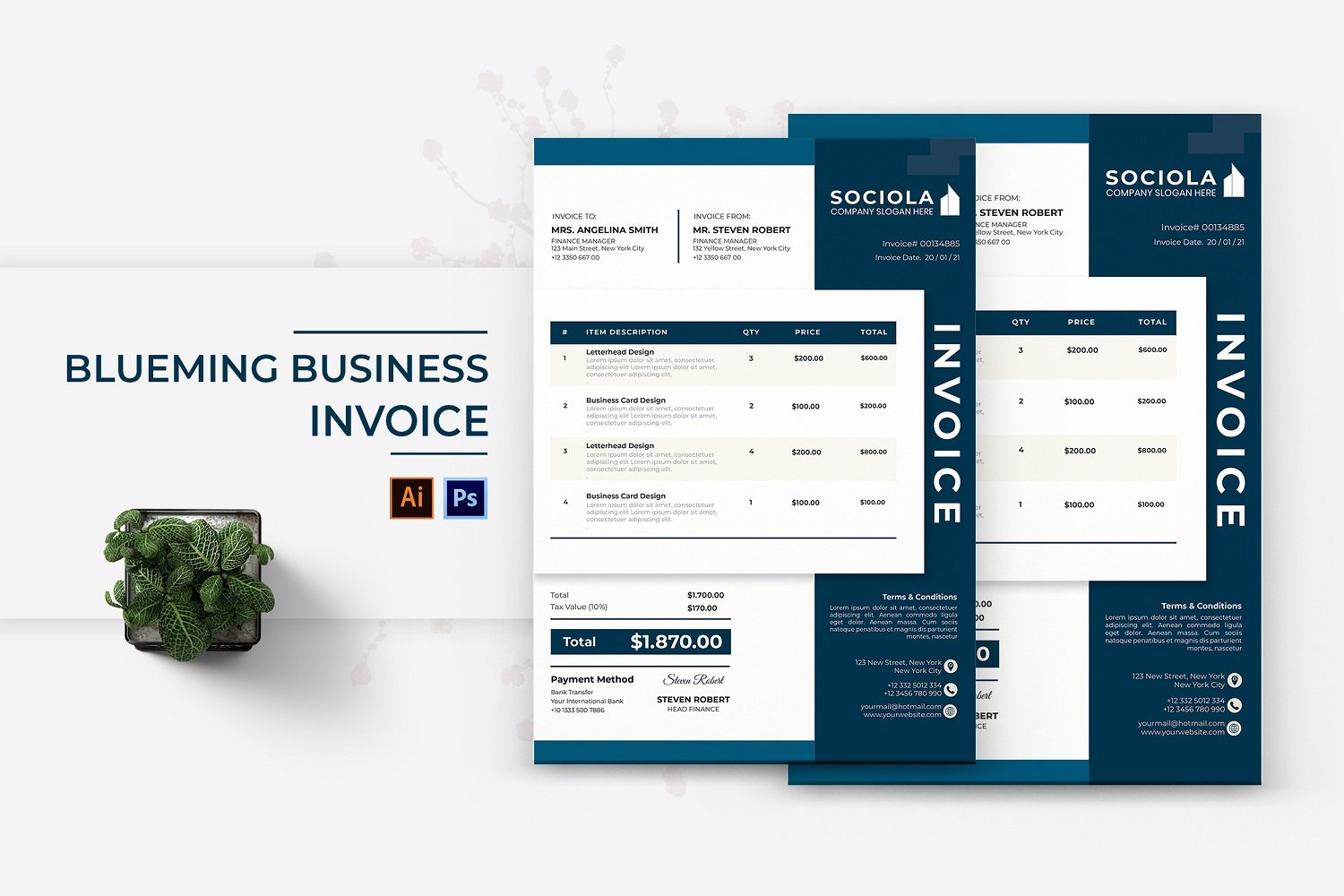 Blueming Business Invoice