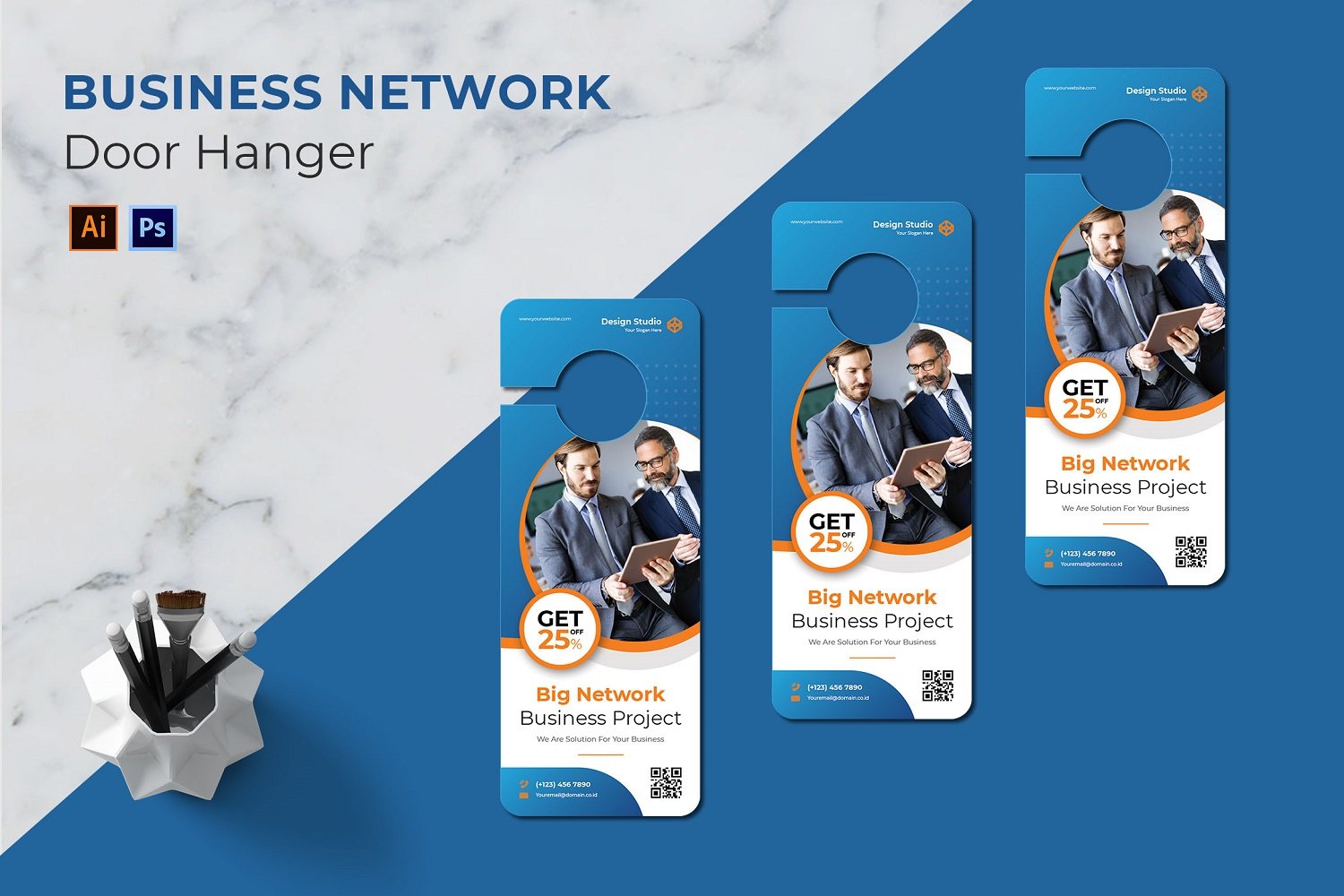 Business Network Door Hanger